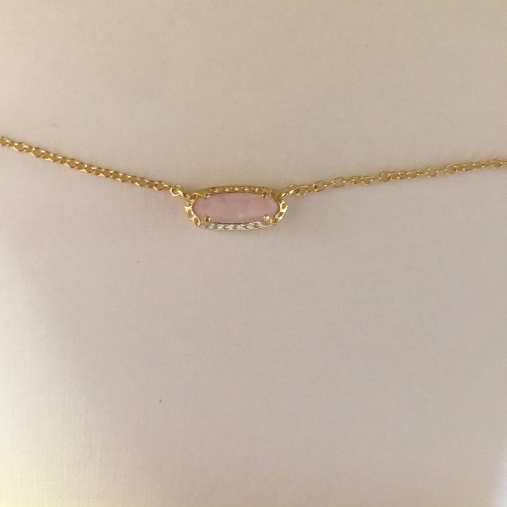 Kendra Scott x Target style Emma, Rose Quartz, 14K gold over brass, new with tag